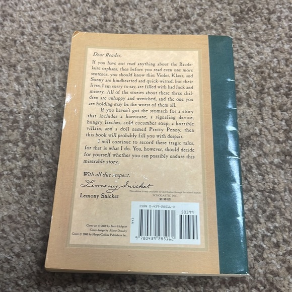 A series of unfortunate events book the third, the wide window by lemony Snicket - Picture 6 of 12